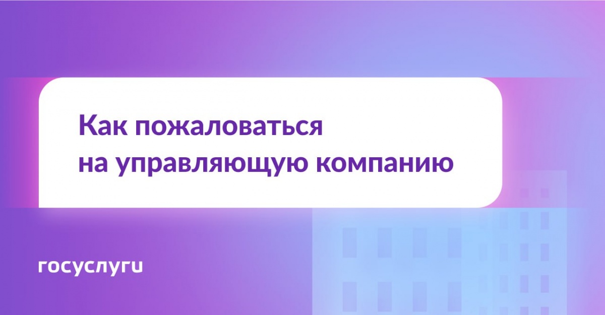 Отправьте жалобу, если управляющая компания плохо работает
